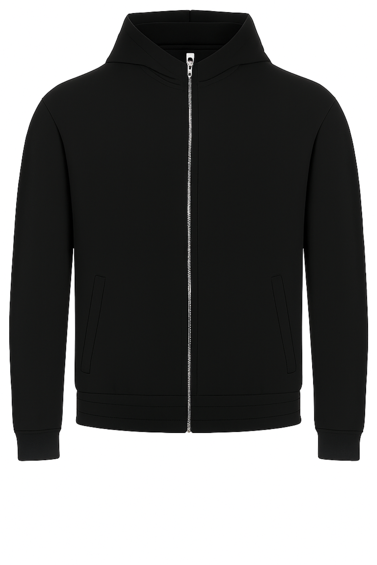 BLACK HOODED TECH VEST