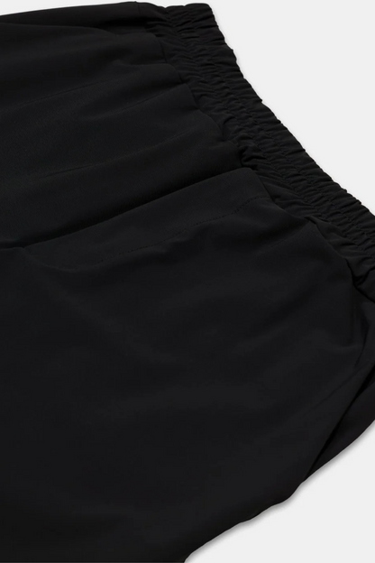 BLACK HOODED TECH SUIT
