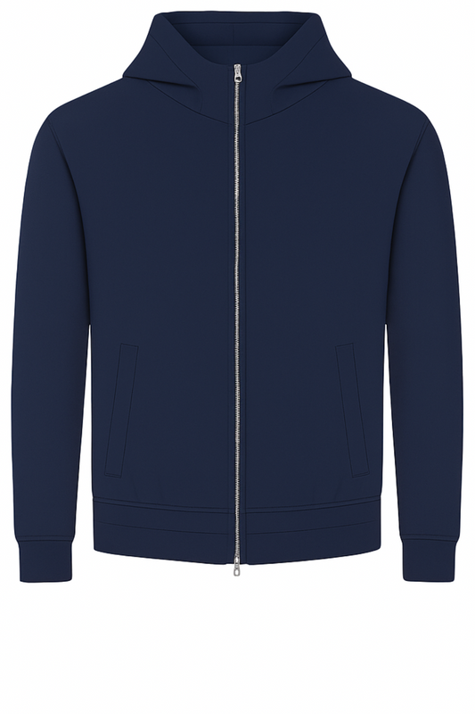 MIDNIGHT BLUE HOODED TECH VEST