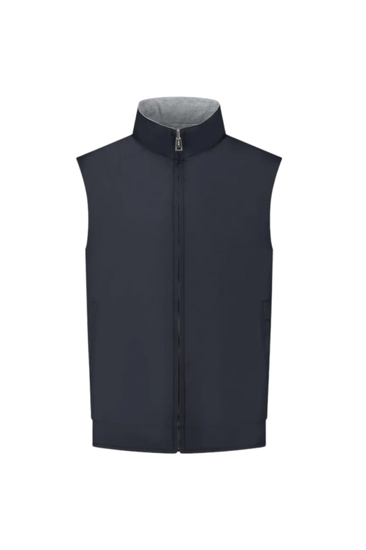 NAVY REVERSIBLE RESORT BODY WARMER