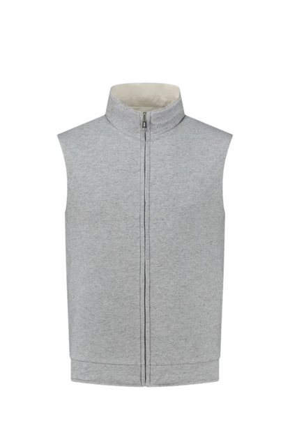 ECRU REVERSIBLE RESORT BODY WARMER